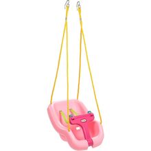 Little Tikes Snug 'N Secure Pink Swing with Adjustable Straps, 2-In-1 for Baby a
