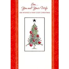 Son...You & Your Wife.... - CHRISTMAS GREETING CARD - 09754