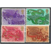 1975 Christmas Set SG993-996 Fine Used ..