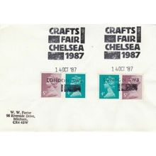 GB 1987 Crafts Fair Chelsea FDC Special Cancel typed VGC