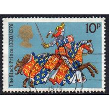 GB 1974 Medieval Warriors - The Black Prince 10p Used