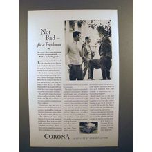 1929 Corona Typewriter Ad - Not Bad for a Freshman