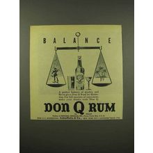 1944 Don Q Rum Ad - Balance