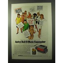 1970 Apeco Roll-O-Matic Copymaker Ad - A Revolt