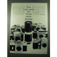 1969 Vivitar Auto 85-205mm Zoom Lens Ad - Your Body