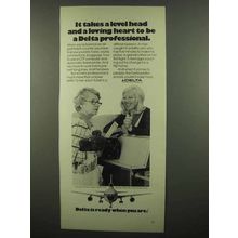 1974 Delta Airlines Ad - Takes a Loving Heart
