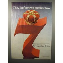 1976 Seagram's 7 Crown Whiskey Ad - Don't Crown #2