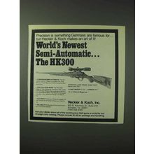 1978 Heckler & Koch HK300 Rifle Ad - Semi-Automatic
