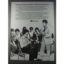 1980 Bell System Ad - American Orchestras on Tour