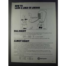 1980 Bell System Ad - Land a Lord in London