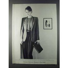 1980 Giorgio Armani Jacket, Blouse and Trousers Ad