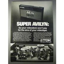 1980 TDK Super Avilyn Videotape Ad - Won't Pay for Sins