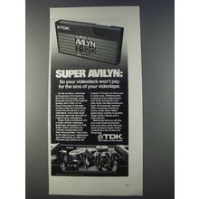 1980 TDK Super Avilyn Videotape Ad - Pay for Sins