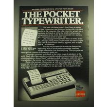 1980 Sharp Memowriter EL-7000 Ad - The Pocket Typewriter