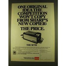 1980 Sharp SF-741 Copier Ad - Original Idea