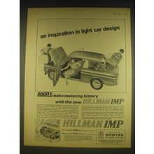 1963 Hillman Imp Ad - An inspiration in light car design
