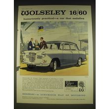 1963 Wolseley 16/60 Car Ad - Luxuriously practical.. A car that satisfies