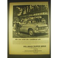 1963 Hillman Super Minx Ad - The car with the confident air