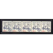 2266 24.1c Tandem Bicycle Very Fine MNH Dry Gum PNC 1/5 X1343