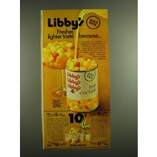 1971 Libby's Fruit Cocktail Advertisement - Libby's Fresher, lighter taste