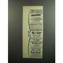 1953 Rodgers & Hammerstein's Plays Ad - Oklahoma!, Me and Juliet, The King and I