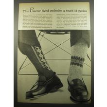 1955 Exeter Hosiery Ad - This Exeter blend embodies a touch of genius