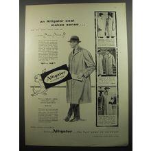 1955 Alligator Coats Ad - An Alligator coat makes sense