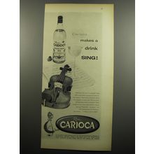 1955 Ron Carioca Rum Advertisement - Carioca makes a drink sing!