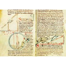 Manuscrits Du Mont Astronomer Astronomy Figures Of Geometry Postcard