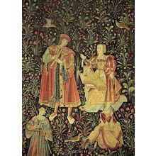 Paris Musee De Cluny Concert Medieval Tapestry French Postcard