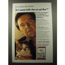 1992 Purina Cat Chow Special Care Advertisement - Cat's urinary tract health