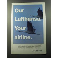 1992 Lufthansa Airline Ad - Our Lufthansa. Your Airline.