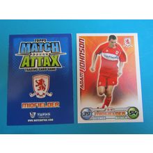 Adam Johnson - Middlesbrough - Match Attax 2008/09 Football Card