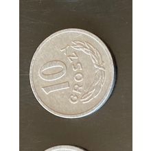 Umlaufmünze Polen 10 Groszy 1973 mit Münzzeichen