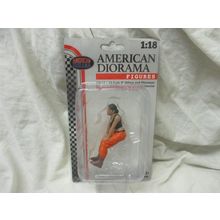 HipHop Girls Figure 4 Orange Black American Diorama 1:18 Female Lady 4" Figure