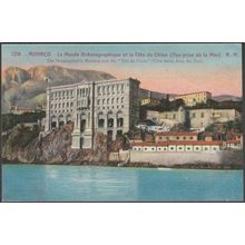 Musée Océanographique et la Tête de Chien, Monaco, c1920s - Rostan et Munier CPA