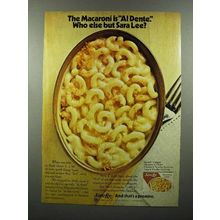 1974 Sara Lee Macaroni Ad - Al Dente