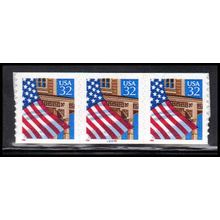 2915Av 32c U.S. Flag Over Porch Very Fine MNH PNC 88888/3 11x10 PA3537
