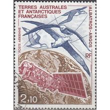TAAF 1991 Michel 281 O Cote (2005) 1.00 € Albatros, globe terrestre et satellite