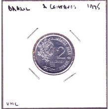 1975 Brazil 2 Centavos Coin
