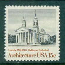 1780 15c Baltimore Cathedral Fine MNH MA0740