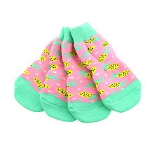 Non-Skid Dog Socks - Pineapple Large