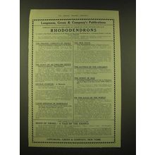 1918 Longmans, Green & Company Ad - Publications