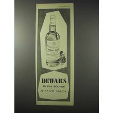 1958 Dewars Scotch Ad - Never Varies