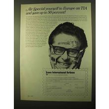 1970 Trans International Airlines Ad - Air Special
