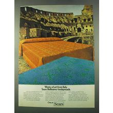 1974 Sears Bellissimo Bedspreads Ad - Works of Art