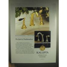 1992 Kallista Faucet Ad - Spirit of Traditionalism