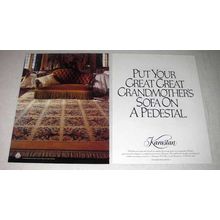 1992 Karastan Carpet Ad - Put Sofa On a Pedestal