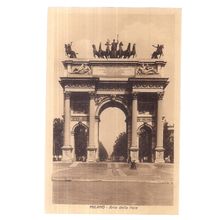 ARCO DELLA PACE, MILAN, MILANO , ITALY unused antique postcard, #