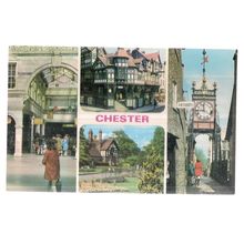 multiview, CHESTER CHESHIRE unused vintage postcard by E T W Dennis =